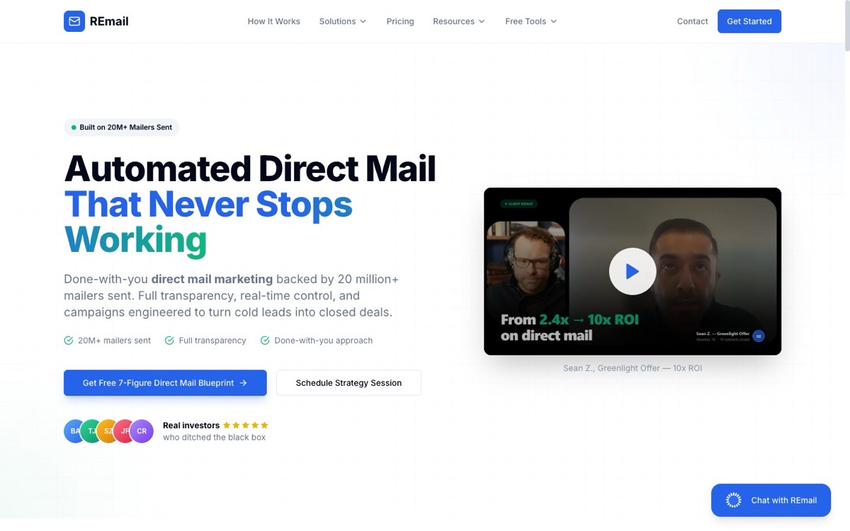 REmail website built by White Space Solutions