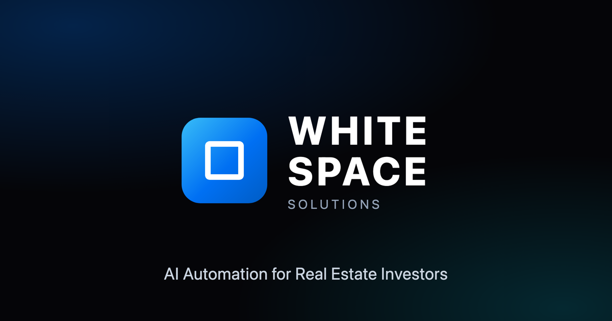 AI Automation for Real Estate Investors | White Space Solutions